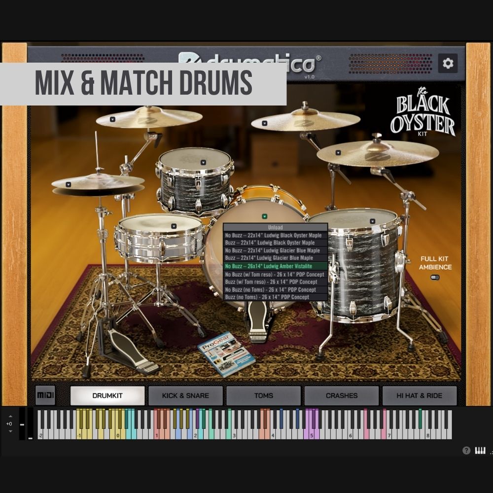 The Black Oyster Drum Kit - Kontakt Edition - Yurt Rock