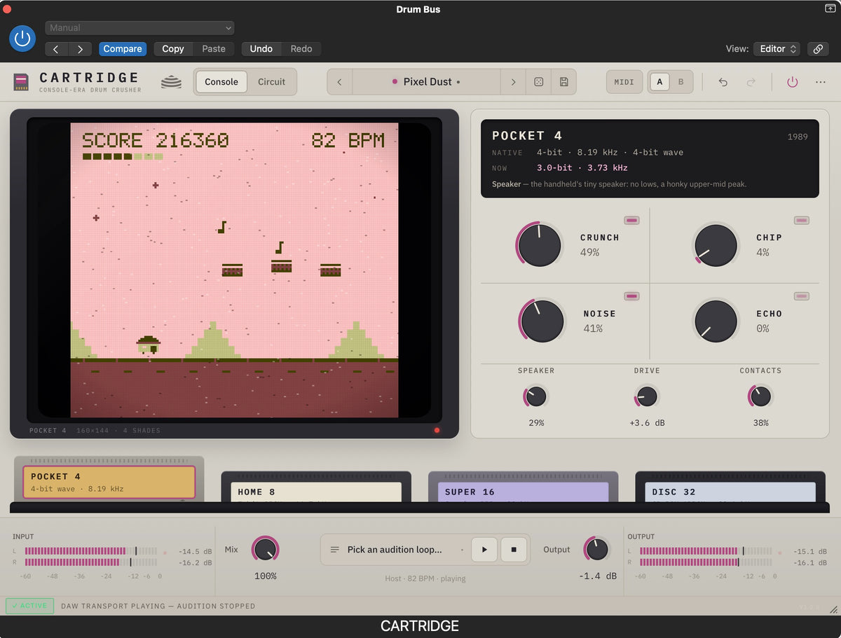 CARTRIDGE - Console Era Drum FX Plug-In