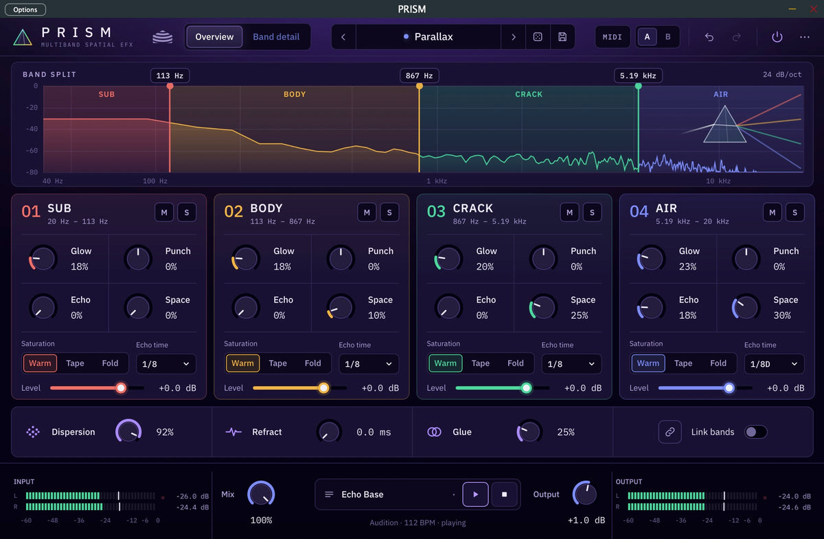 PRISM - Multiband Spatial EFX Drum Plug-In
