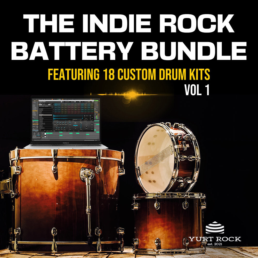 The Indie Rock Drums BATTERY Bundle Vol 1 - Yurt Rock