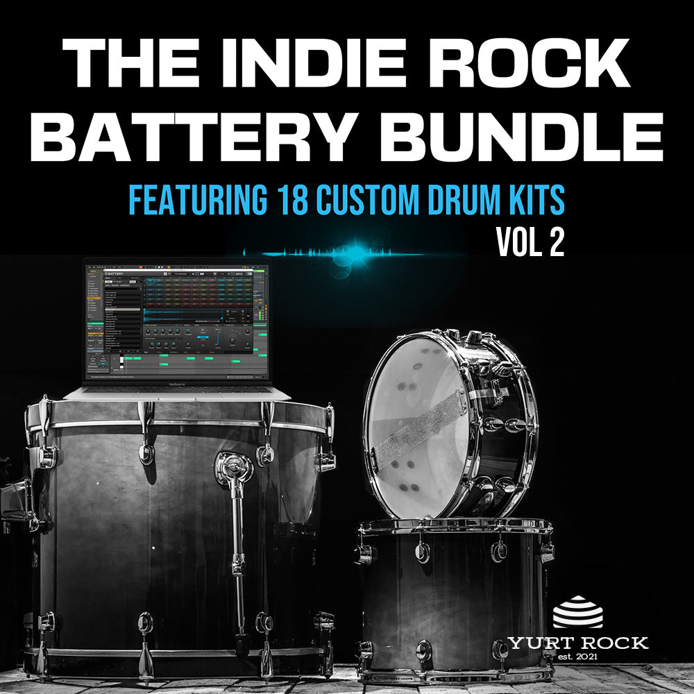 The Indie Rock Drums BATTERY Bundle Vol 2 - Yurt Rock