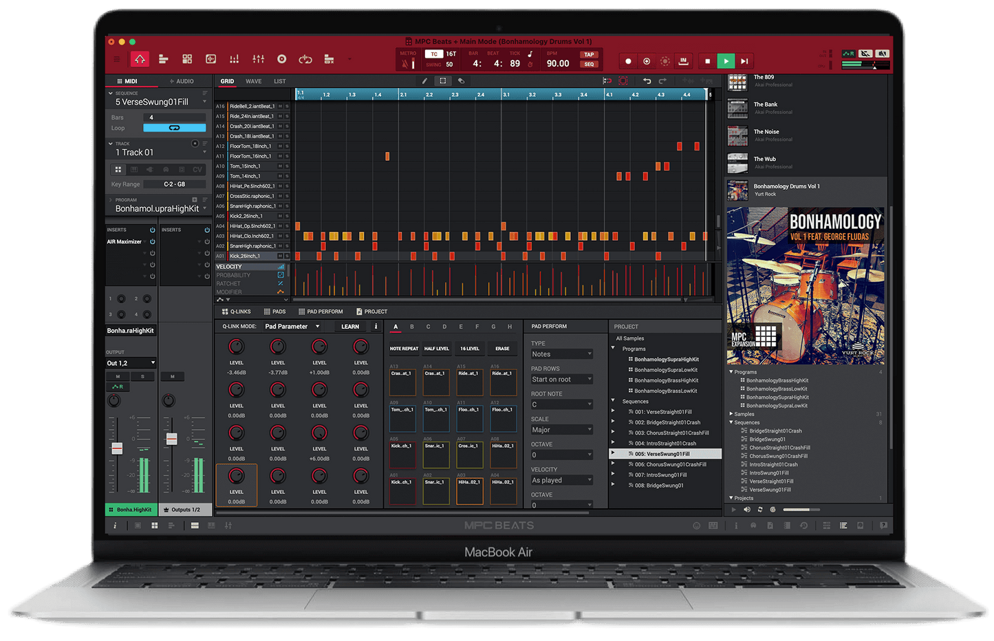 MPC Expansion - Bonhamology Drums Vol 1 - Yurt Rock