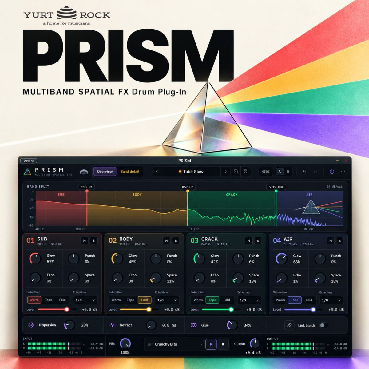 PRISM - Multiband Spatial EFX Drum Plug-In