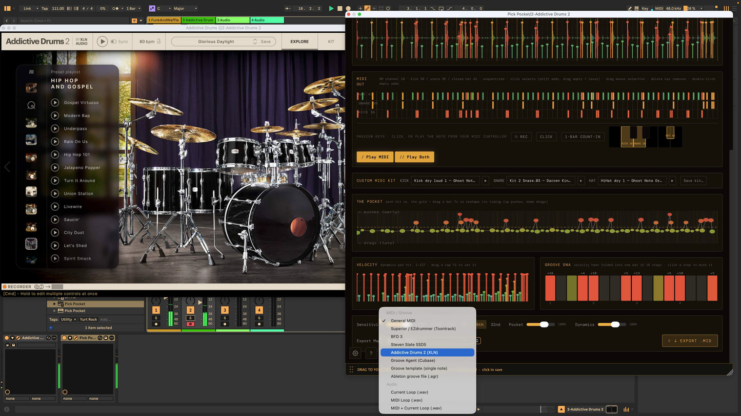 Pick Pocket - Audio to MIDI Drum Plug-In - Yurt Rock