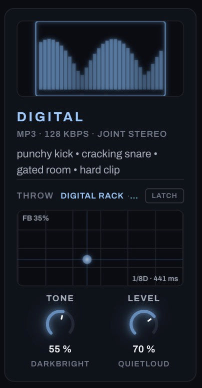 Digital — 128 kbps joint-stereo MP3