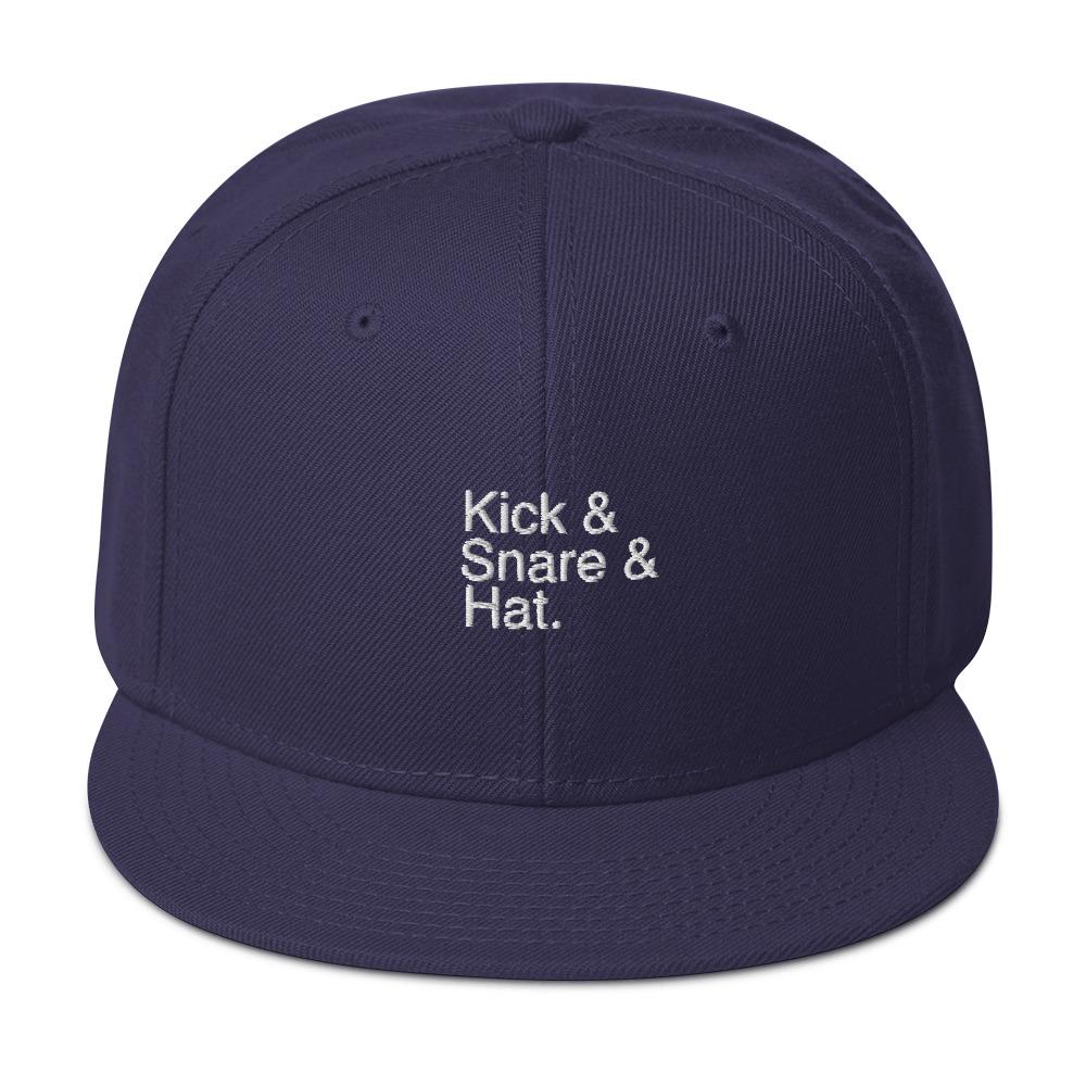 Kick & Snare & Hat - Snapback Hat - Yurt Rock